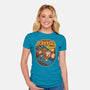 DK Bananza Retro Poster-Womens-Fitted-Tee-raffaus