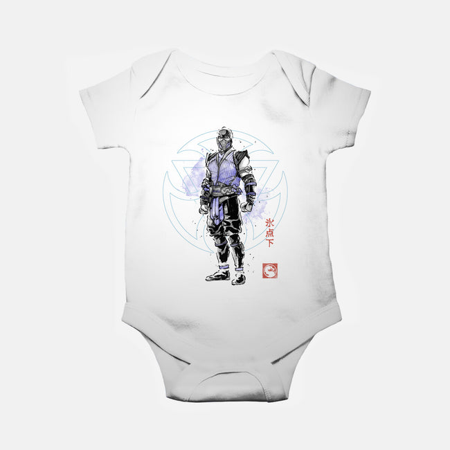 The Coldhearted Lin Kuei Sumi-e-Baby-Basic-Onesie-Astrobot Invention