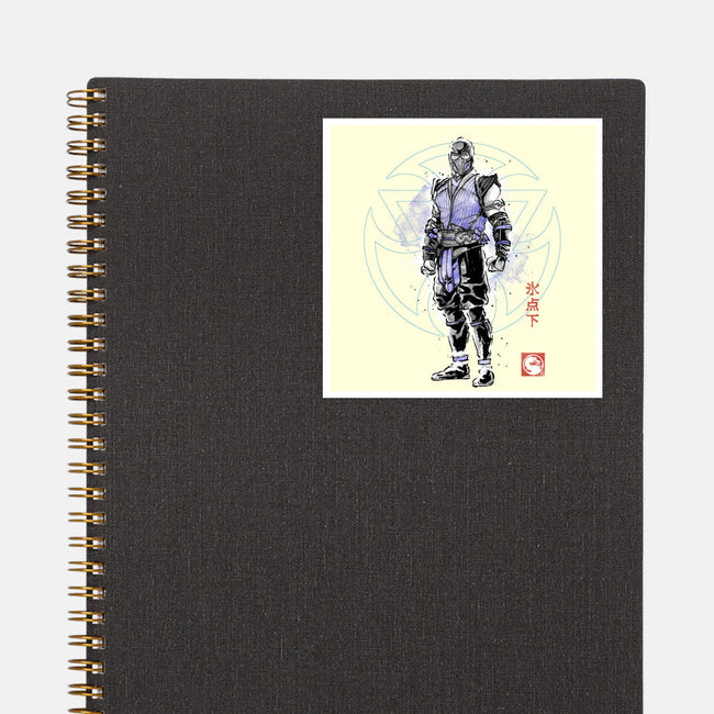 The Coldhearted Lin Kuei Sumi-e-None-Glossy-Sticker-Astrobot Invention