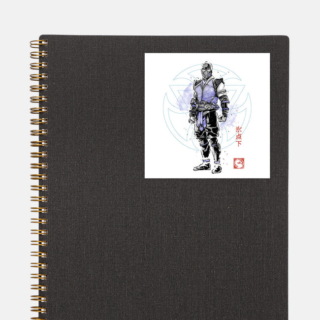 The Coldhearted Lin Kuei Sumi-e-None-Glossy-Sticker-Astrobot Invention