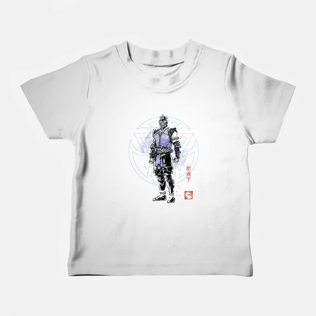 The Coldhearted Lin Kuei Sumi-e-Baby-Basic-Tee-Astrobot Invention