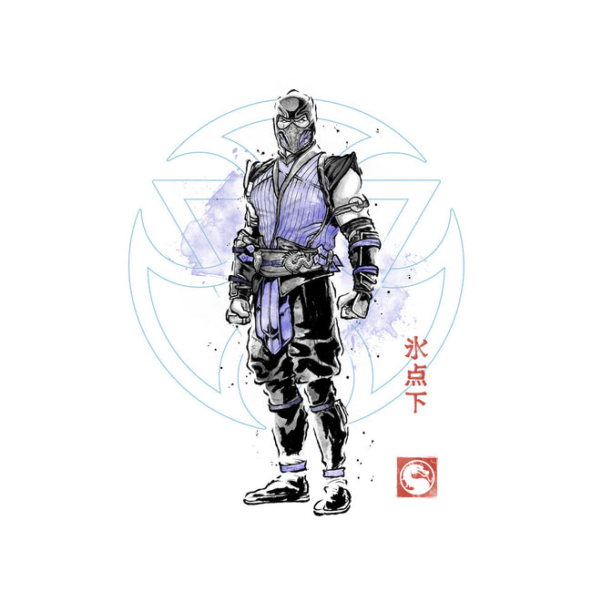 The Coldhearted Lin Kuei Sumi-e-Womens-Fitted-Tee-Astrobot Invention