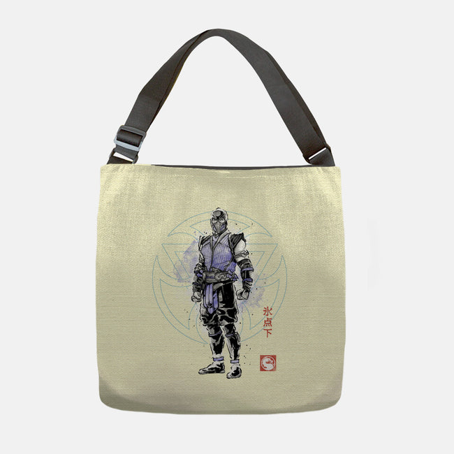 The Coldhearted Lin Kuei Sumi-e-None-Adjustable Tote-Bag-Astrobot Invention