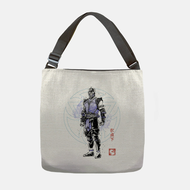 The Coldhearted Lin Kuei Sumi-e-None-Adjustable Tote-Bag-Astrobot Invention
