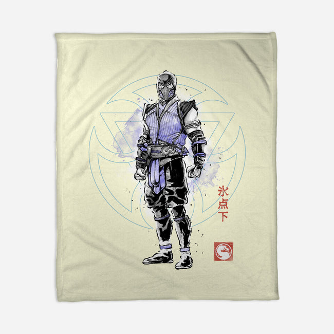 The Coldhearted Lin Kuei Sumi-e-None-Fleece-Blanket-Astrobot Invention
