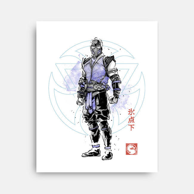 The Coldhearted Lin Kuei Sumi-e-None-Stretched-Canvas-Astrobot Invention