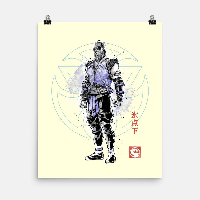 The Coldhearted Lin Kuei Sumi-e-None-Matte-Poster-Astrobot Invention