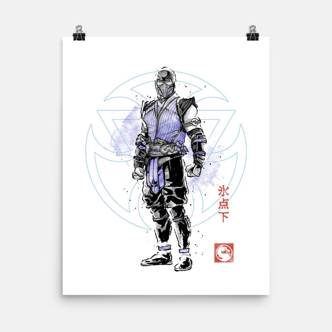 The Coldhearted Lin Kuei Sumi-e-None-Matte-Poster-Astrobot Invention
