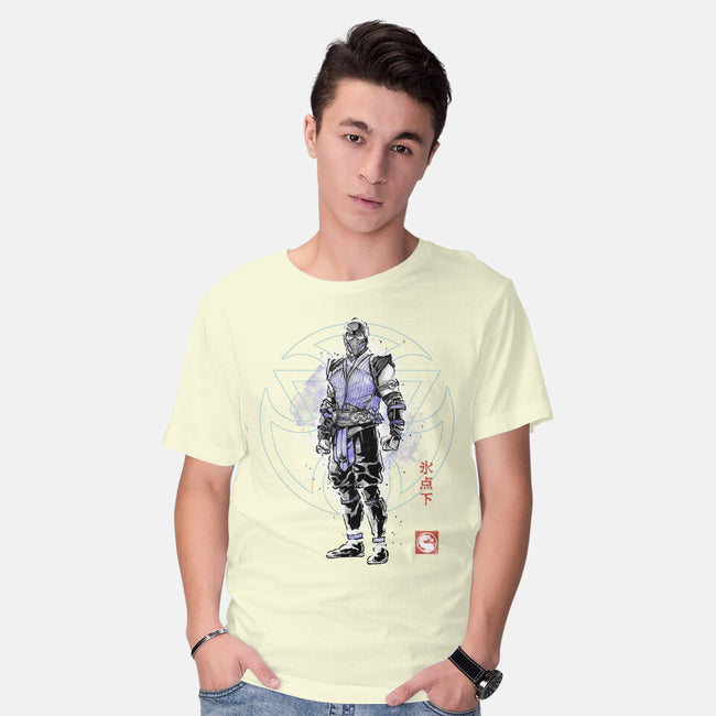 The Coldhearted Lin Kuei Sumi-e-Mens-Basic-Tee-Astrobot Invention