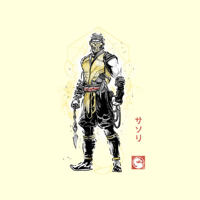 Specter Of Shirai Ryu Sumi-e-None-Adjustable Tote-Bag-Astrobot Invention
