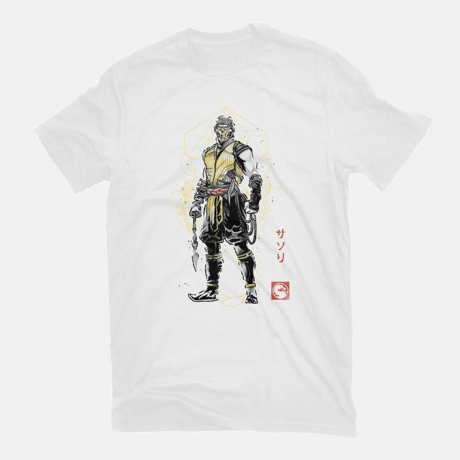 Specter Of Shirai Ryu Sumi-e-Mens-Heavyweight-Tee-Astrobot Invention