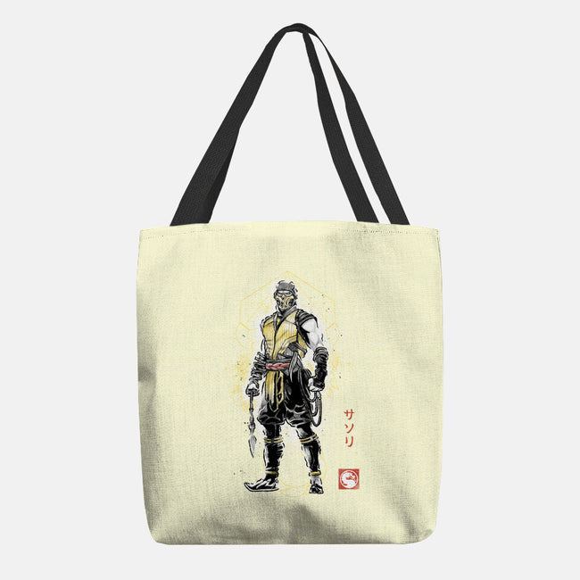 Specter Of Shirai Ryu Sumi-e-None-Basic Tote-Bag-Astrobot Invention