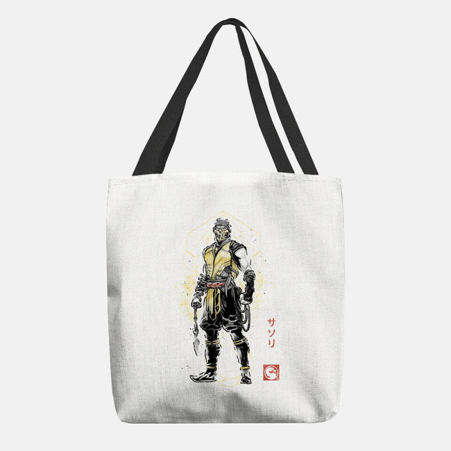 Specter Of Shirai Ryu Sumi-e-None-Basic Tote-Bag-Astrobot Invention