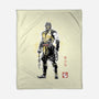 Specter Of Shirai Ryu Sumi-e-None-Fleece-Blanket-Astrobot Invention