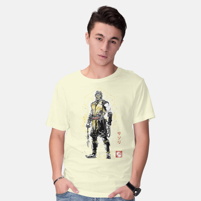 Specter Of Shirai Ryu Sumi-e-Mens-Basic-Tee-Astrobot Invention