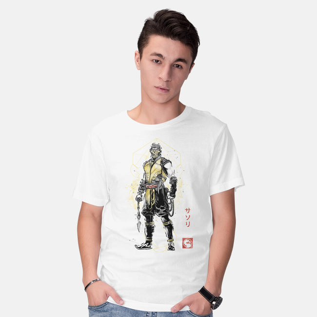 Specter Of Shirai Ryu Sumi-e-Mens-Basic-Tee-Astrobot Invention