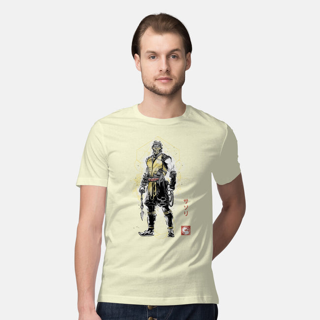 Specter Of Shirai Ryu Sumi-e-Mens-Premium-Tee-Astrobot Invention