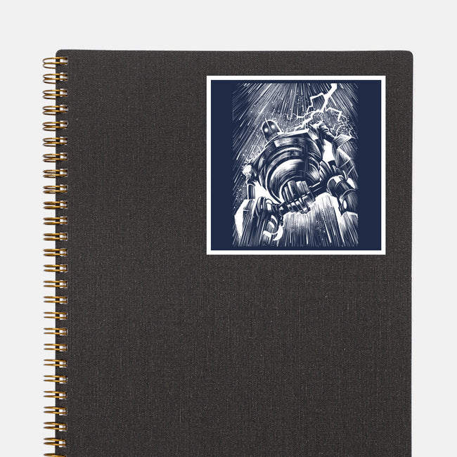 Giant Under The Rain-None-Glossy-Sticker-zascanauta