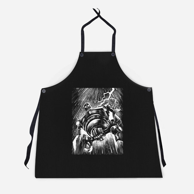 Giant Under The Rain-Unisex-Kitchen-Apron-zascanauta