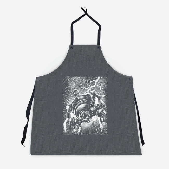 Giant Under The Rain-Unisex-Kitchen-Apron-zascanauta