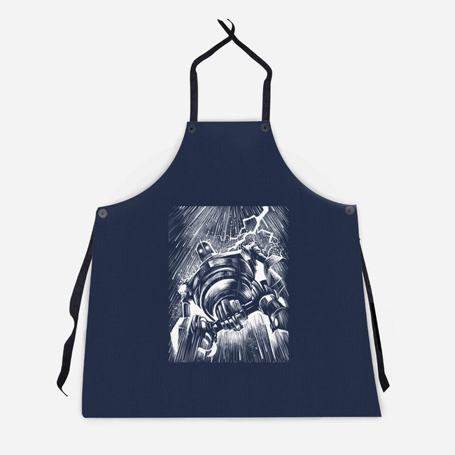 Giant Under The Rain-Unisex-Kitchen-Apron-zascanauta