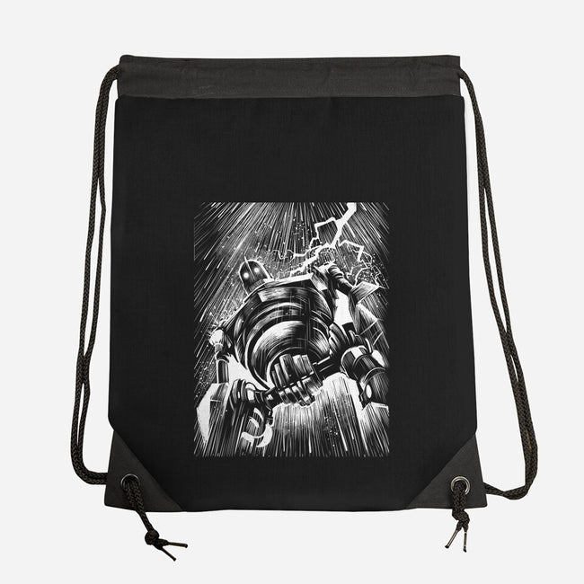 Giant Under The Rain-None-Drawstring-Bag-zascanauta