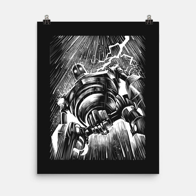 Giant Under The Rain-None-Matte-Poster-zascanauta