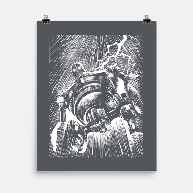 Giant Under The Rain-None-Matte-Poster-zascanauta