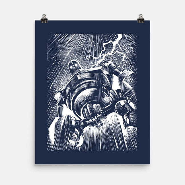 Giant Under The Rain-None-Matte-Poster-zascanauta