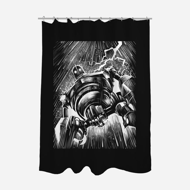 Giant Under The Rain-None-Polyester-Shower Curtain-zascanauta