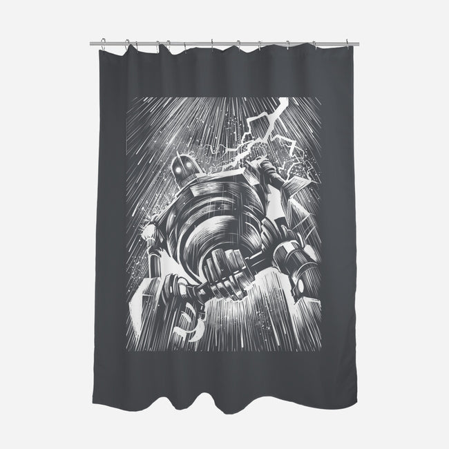 Giant Under The Rain-None-Polyester-Shower Curtain-zascanauta