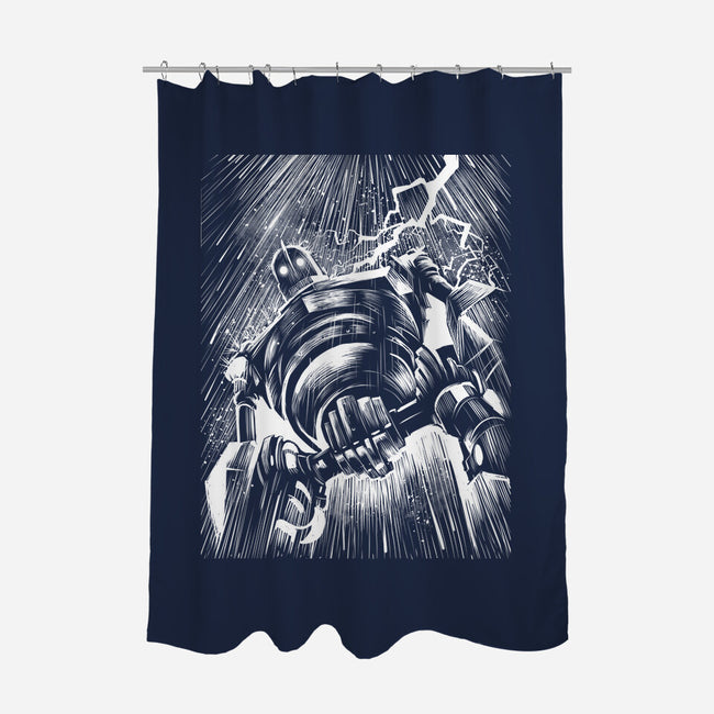 Giant Under The Rain-None-Polyester-Shower Curtain-zascanauta