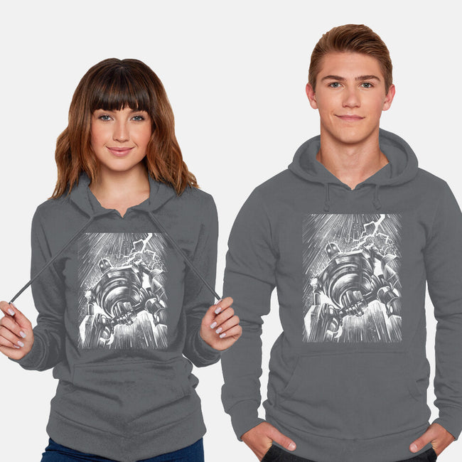Giant Under The Rain-Unisex-Pullover-Sweatshirt-zascanauta