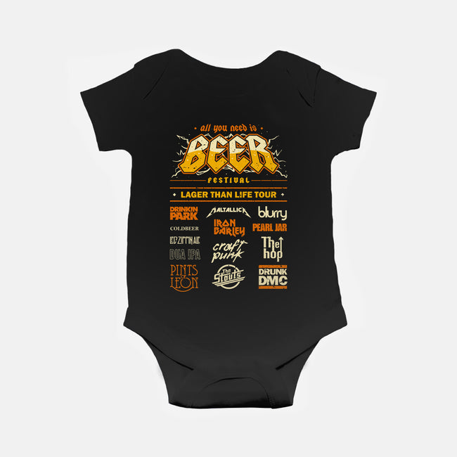 Beer Festival-Baby-Basic-Onesie-retrodivision