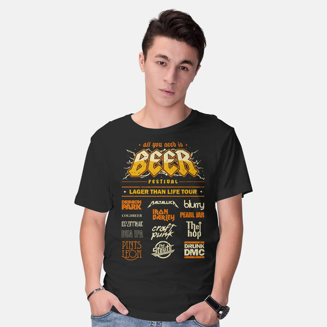 Beer Festival-Mens-Basic-Tee-retrodivision