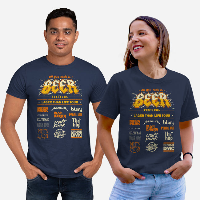 Beer Festival-Unisex-Basic-Tee-retrodivision
