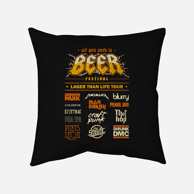 Beer Festival-None-Removable Cover w Insert-Throw Pillow-retrodivision