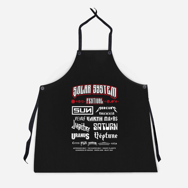 Solar System Festival-Unisex-Kitchen-Apron-DrMonekers