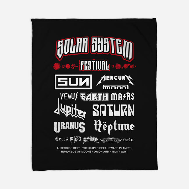 Solar System Festival-None-Fleece-Blanket-DrMonekers