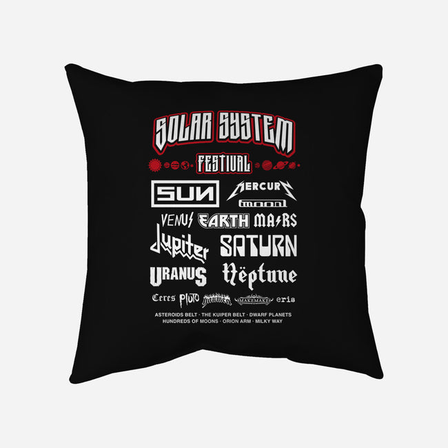 Solar System Festival-None-Removable Cover w Insert-Throw Pillow-DrMonekers