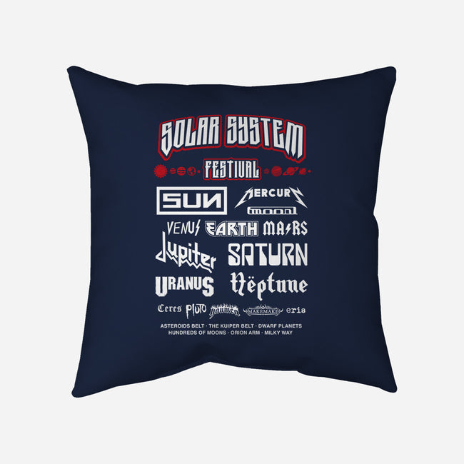 Solar System Festival-None-Removable Cover w Insert-Throw Pillow-DrMonekers