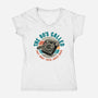 The 80s Called-Womens-V-Neck-Tee-glitchygorilla