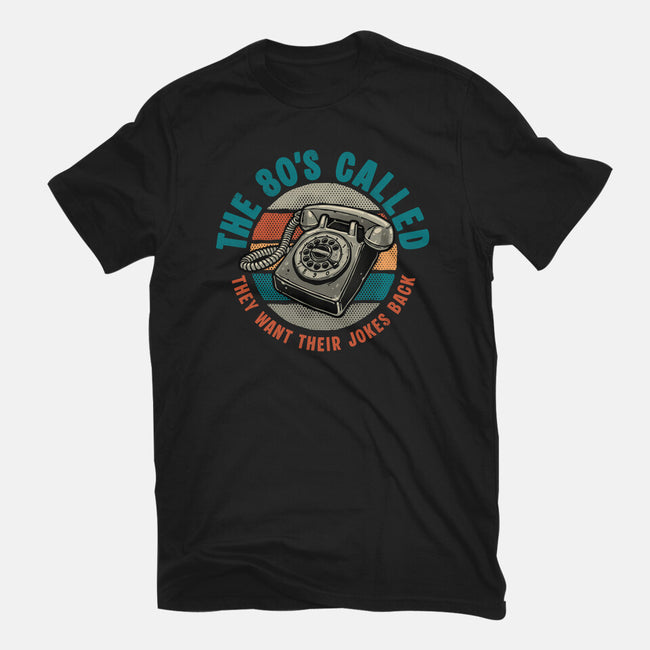 The 80s Called-Womens-Basic-Tee-glitchygorilla