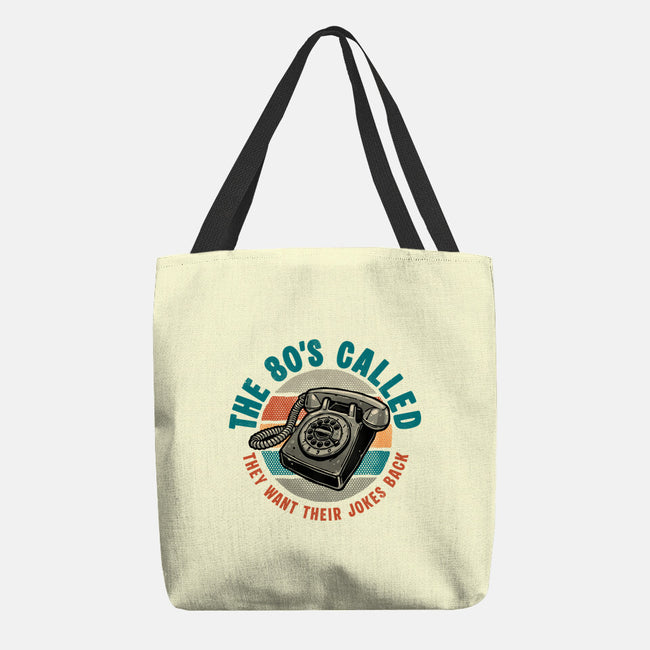 The 80s Called-None-Basic Tote-Bag-glitchygorilla