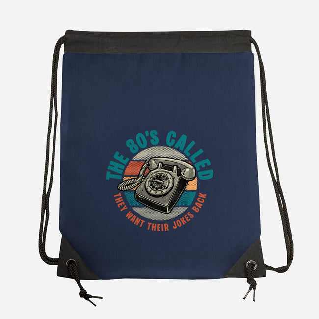 The 80s Called-None-Drawstring-Bag-glitchygorilla
