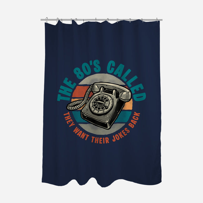 The 80s Called-None-Polyester-Shower Curtain-glitchygorilla