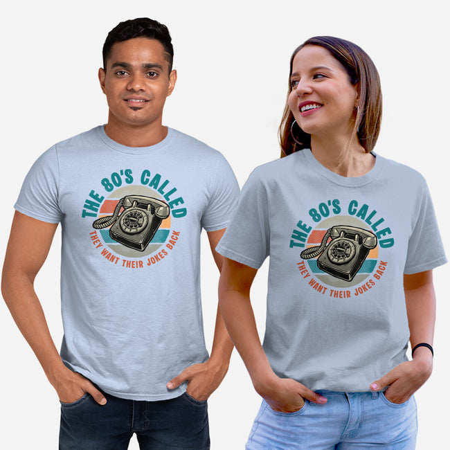 The 80s Called-Unisex-Basic-Tee-glitchygorilla