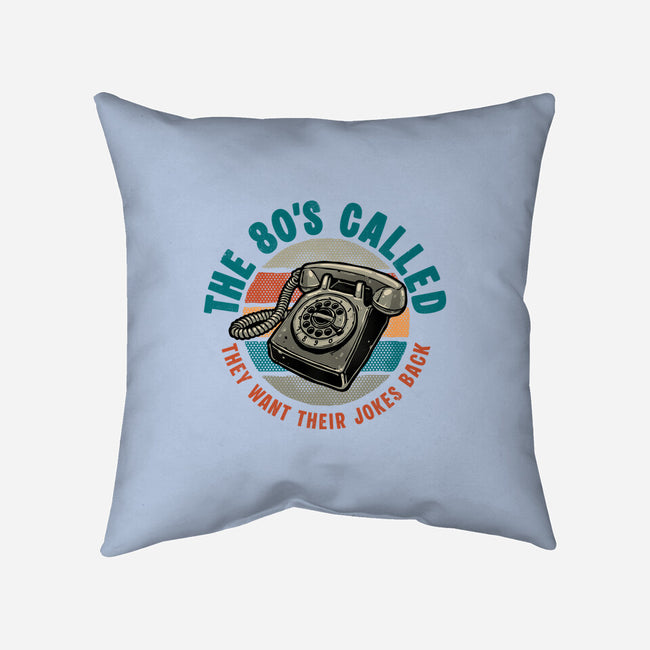 The 80s Called-None-Removable Cover w Insert-Throw Pillow-glitchygorilla
