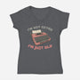 Not Retro-Womens-V-Neck-Tee-glitchygorilla