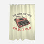 Not Retro-None-Polyester-Shower Curtain-glitchygorilla